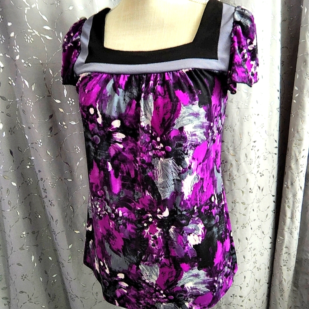 ❌❌ SOLD ❌❌Magnificent Watercolor Floral Blouse, Small